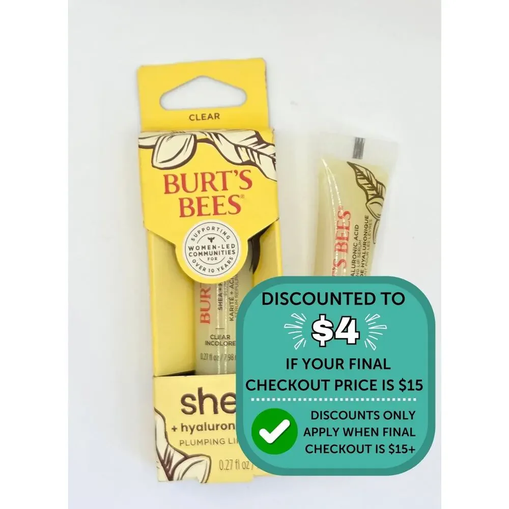 $4 Add-On When Bundled with $11+ Burt’s Bees Clear Sheer Lip Treatment
